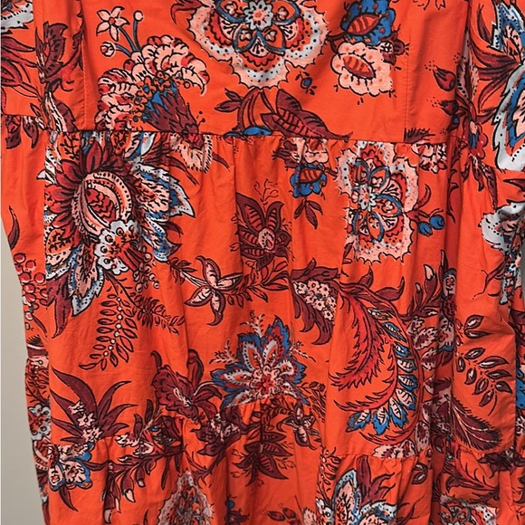 RHODE Orange Ruched Sundress - Picture 2 of 4